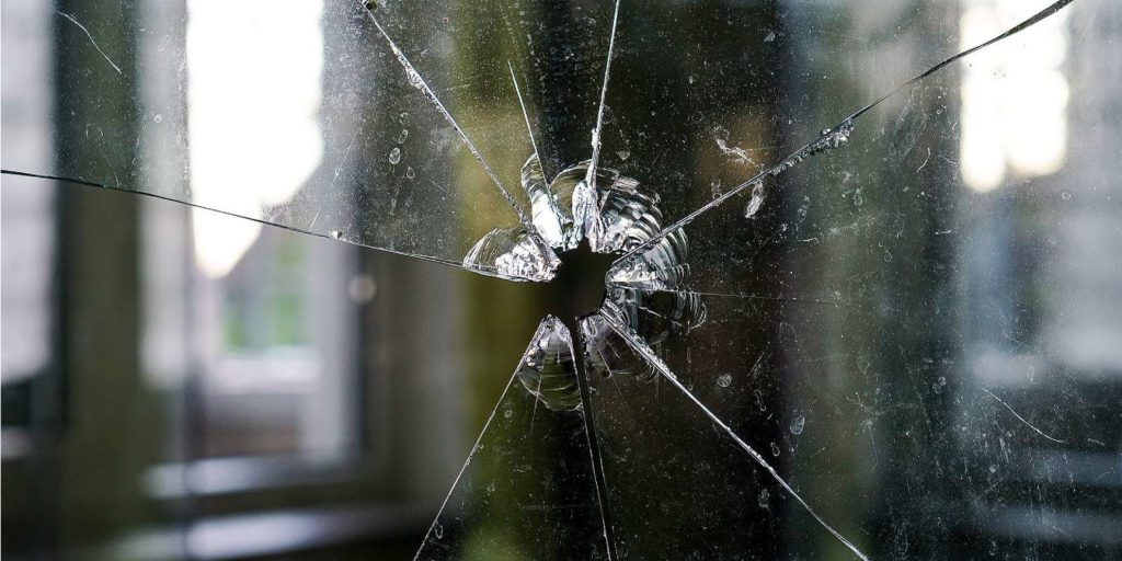 a fragmented window pane.